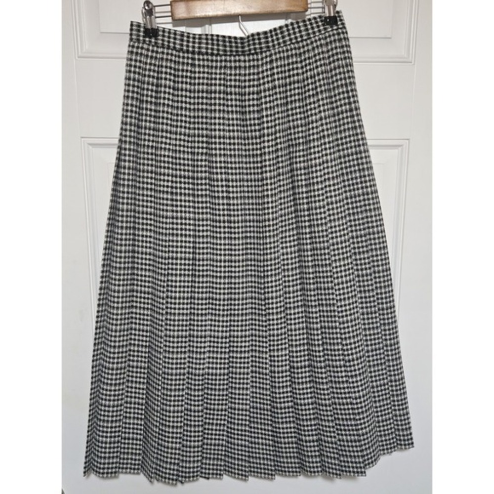 Vintage Liz Claiborne Skirt NWT Womens Size 12 Black / White Long Button NEW - Picture 4 of 5